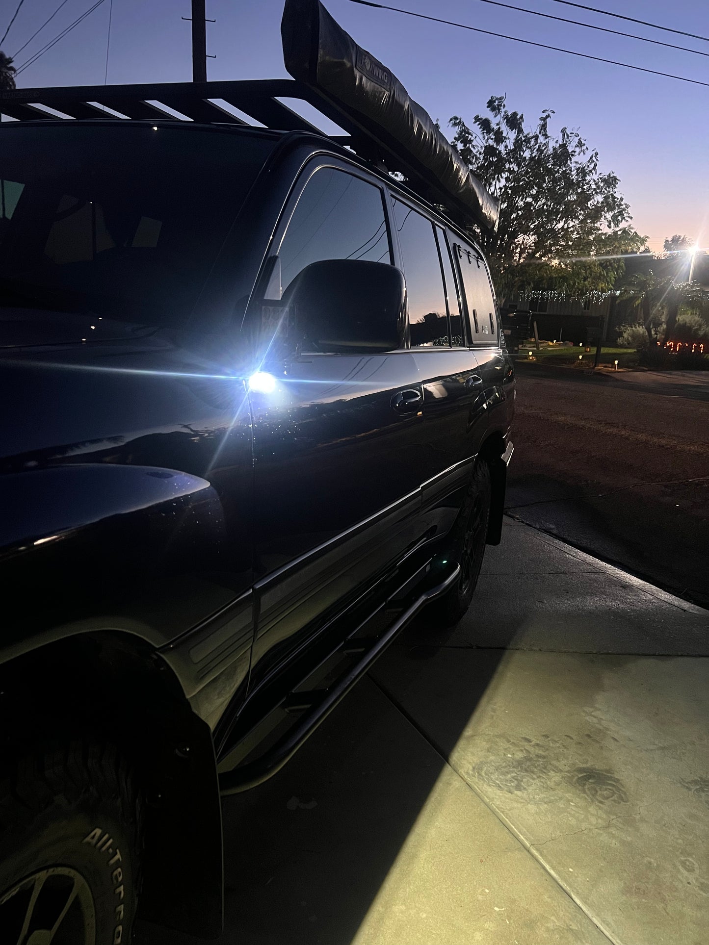Ditch Light Mirror Mounts - 100 Series Toyota Land Cruiser Lexus LX470
