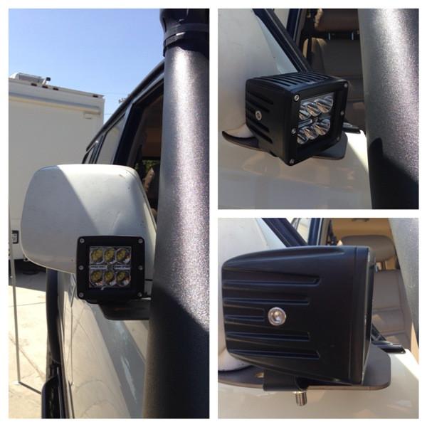 Ditch Light Mirror Mounts - FZJ80 Toyota Land Cruiser Lexus LX450