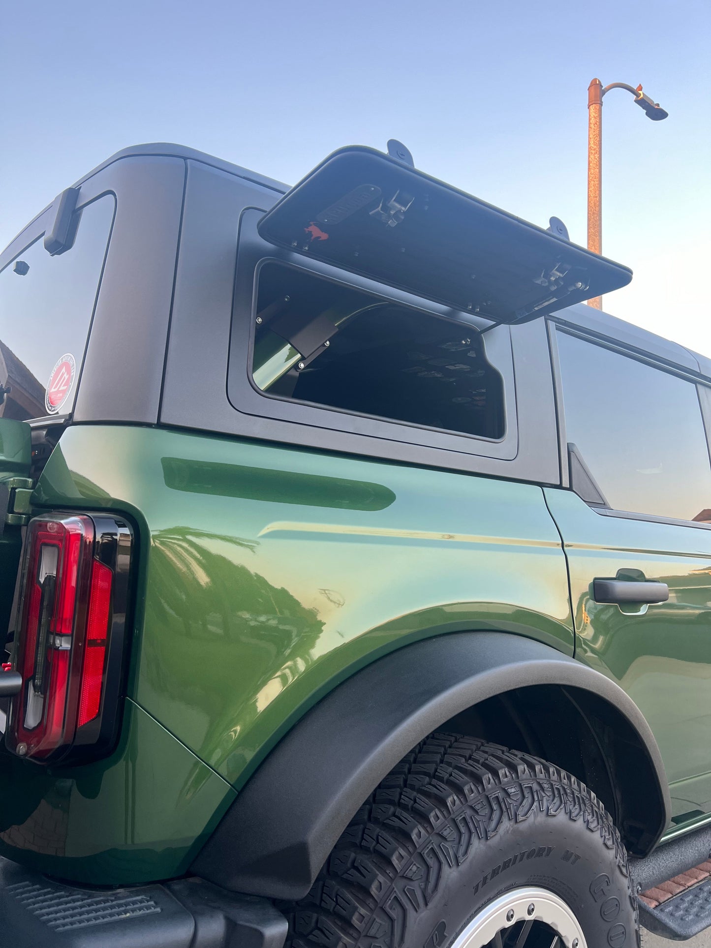 6th Gen Bronco 4 Door 2021 - 2025 Gullwing Hatch System with Molle Panels LEFT DRIVERSIDE