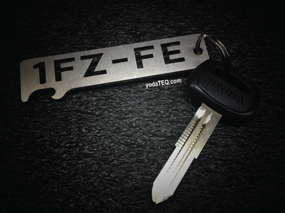 TOYOTA 1FZ-FE - Stainless Steel Keychain Bottle Opener